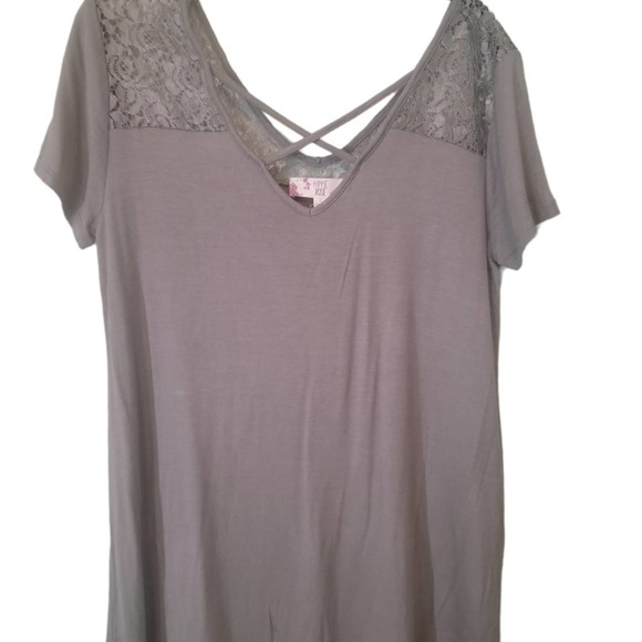 Hippie Rose Regency Core Boho Green Criss-cross Cutout Sheer Lace Sz S - Picture 6 of 6